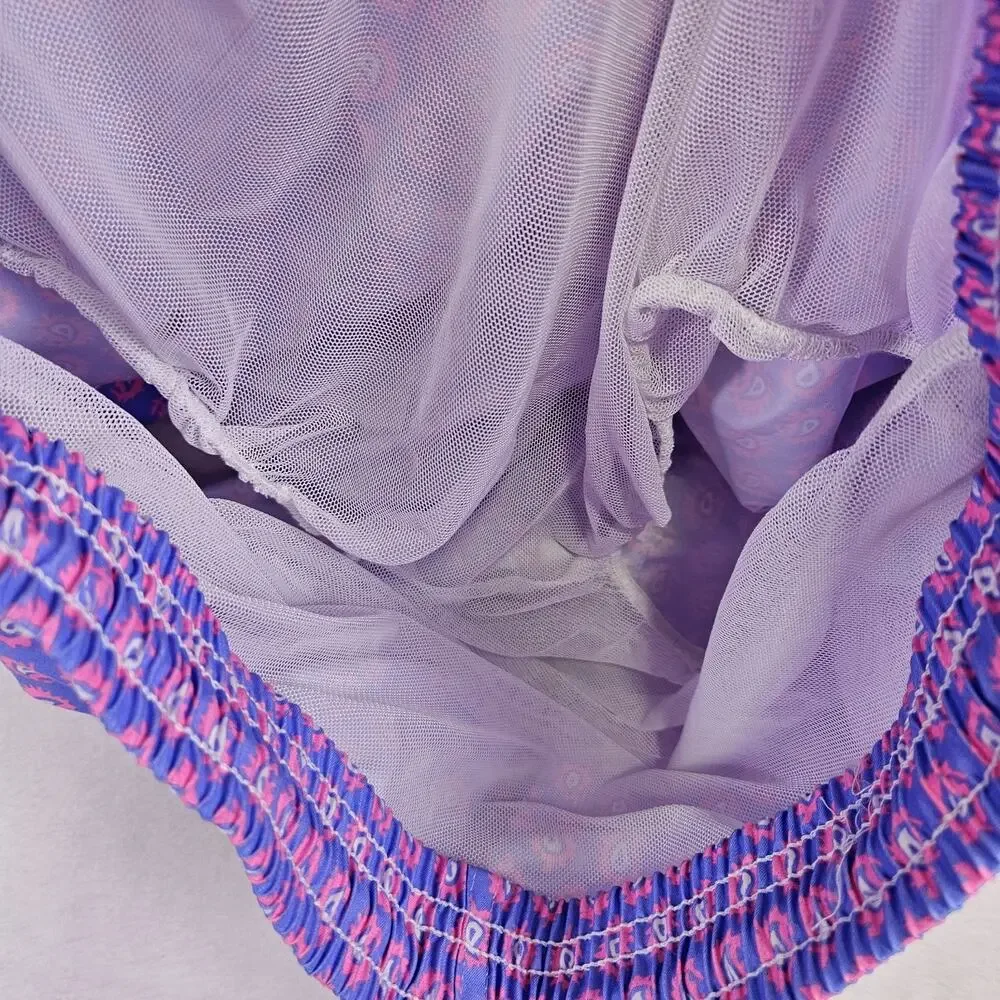 98 Coast Av Mens XXL Swim Trunk Electric Pink Vacation Beach Pocket Liner Shorts